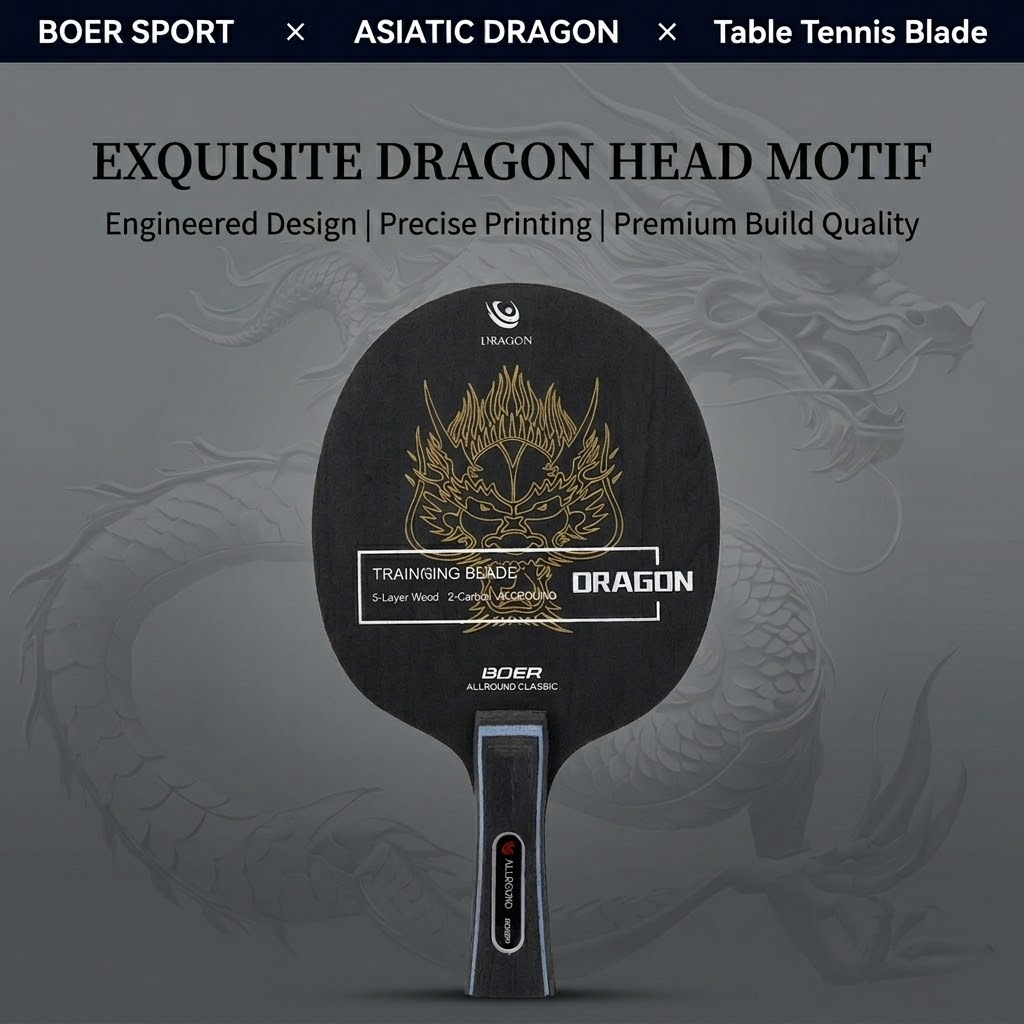 Table Tennis Zhang Jike - Boer Asia Dragon Masa Tenisi Raketi